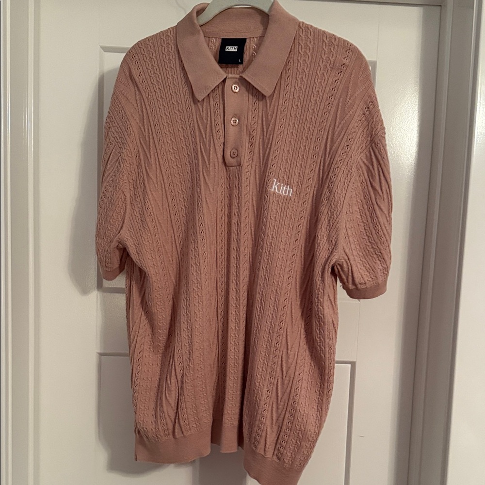 Kith Men's Tilden Cable Knit Polo Shirt